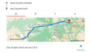 How Far Is Vail From Grand Junction