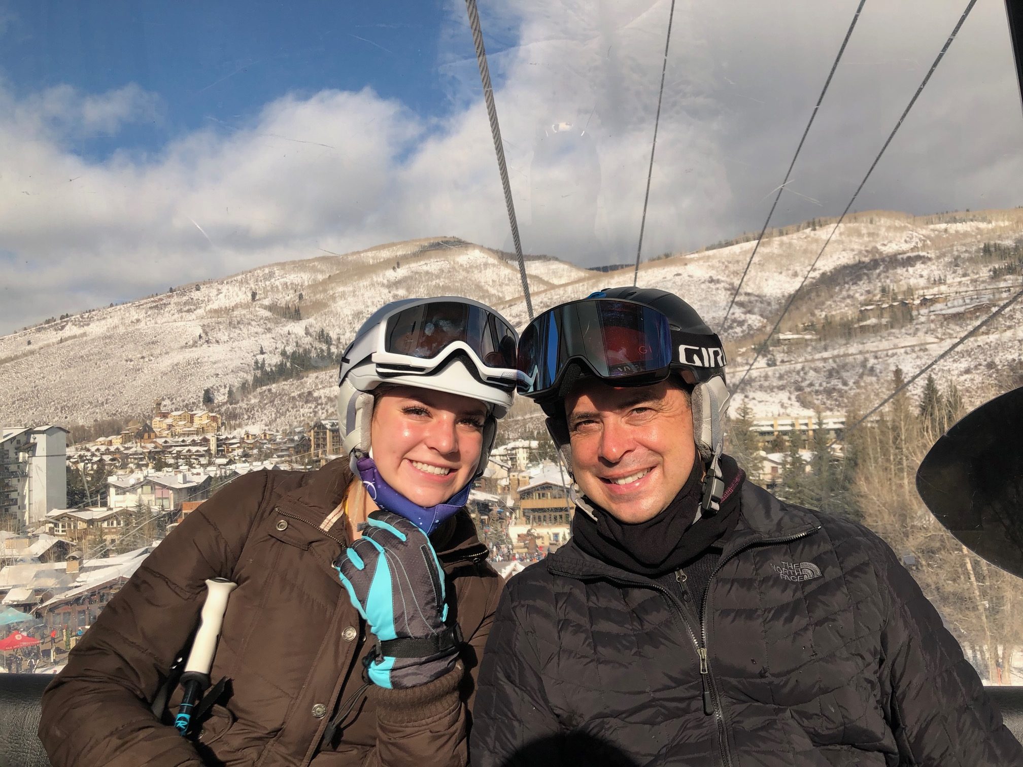 Michael and Emma on the Vail Gondola